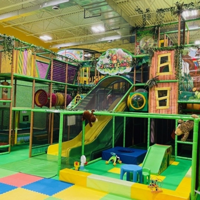 Jungle Land indoor playground in Toronto is perfect for year-round family fun.